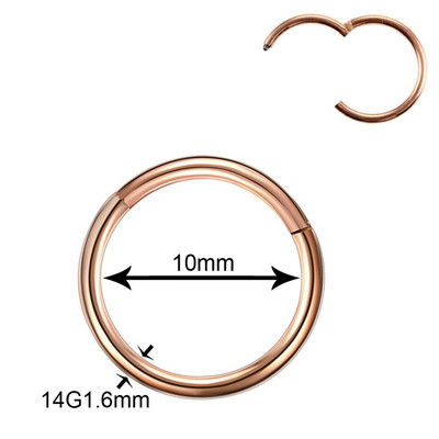 50 kom/lot Titanski zglobni segment Nos Uho Pregrada Prstenovi Usne Nos Obrve Bradavice Klikači Hrskavica Tragus Piercing Nakit za tijelo