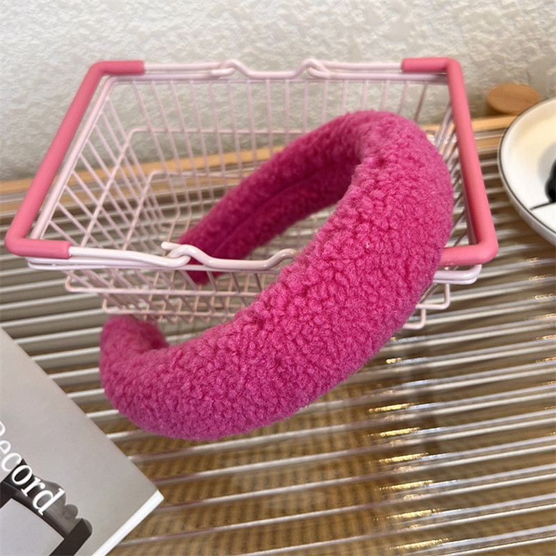 2022, la modă de iarnă, trandafir roșu dulce, bentiță de păr pentru fete, retro, tweed, tricotată, din lână, bentiță de păr cu boruri largi, în carouri, pentru femei