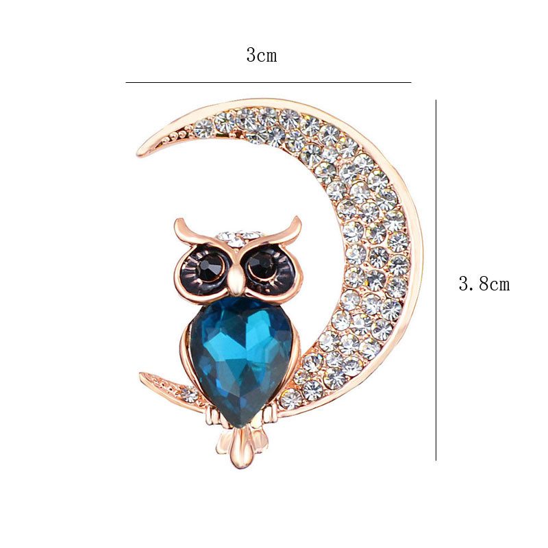 Xingyunday slatka sova kristalni broš crtić male životinje vještački dijamant korsage Nakit Dodaci za odjeću značka igle za ovratnik