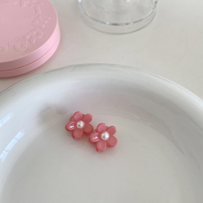 2022, la modă, dimensiune mică, acetat de flori, gheare de păr, acrilic, roz, cleme de păr, instrument de coafură, accesorii de păr pentru femei, petrecere