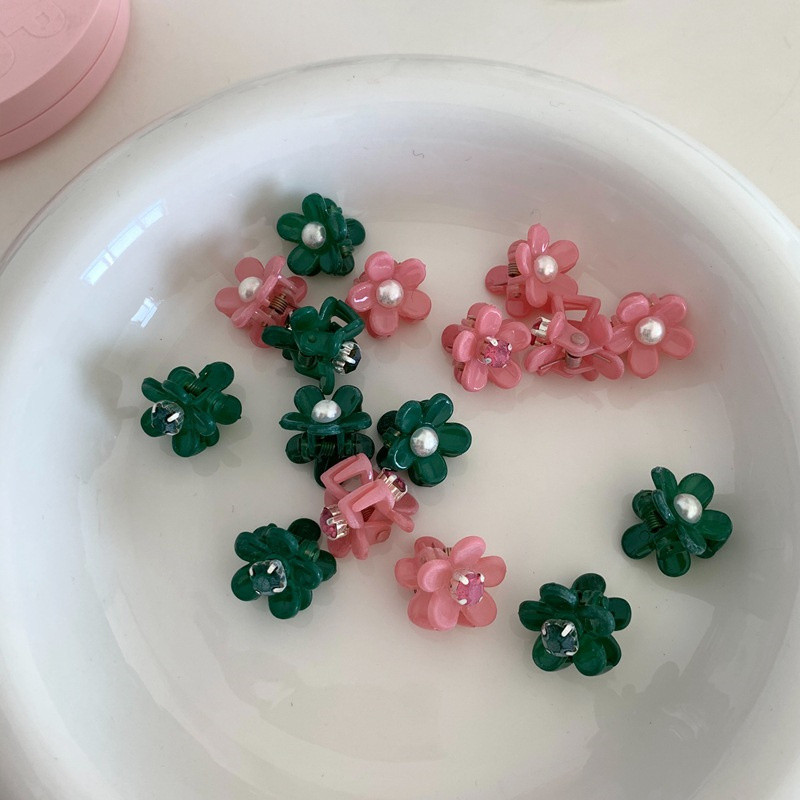 2022, la modă, dimensiune mică, acetat de flori, gheare de păr, acrilic, roz, cleme de păr, instrument de coafură, accesorii de păr pentru femei, petrecere