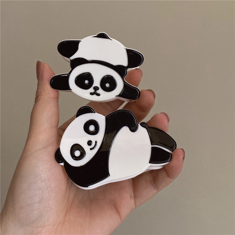 New Fashion Acetat Acrilic Drăguț Panda Agrafă de păr pentru fată Încântător Carton Panda Gheara de păr Femei Accesorii de păr