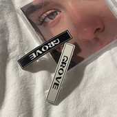 Agrafă de primăvară din acrilic cu imprimeu de litere de modă coreeană 2022, noua tendință pentru fete, temperament retro, ac de păr, din metal, accesorii de păr pentru femei