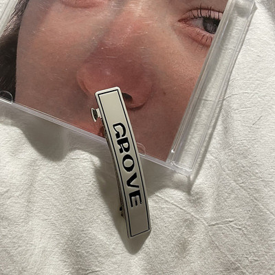 Agrafă de primăvară din acrilic cu imprimeu de litere de modă coreeană 2022, noua tendință pentru fete, temperament retro, ac de păr, din metal, accesorii de păr pentru femei