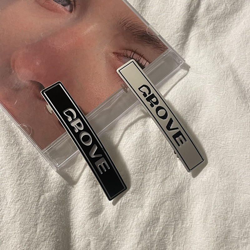 Agrafă de primăvară din acrilic cu imprimeu de litere de modă coreeană 2022, noua tendință pentru fete, temperament retro, ac de păr, din metal, accesorii de păr pentru femei