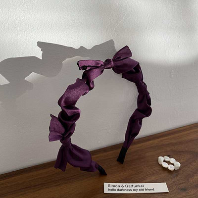 2022, la modă, cu fundă nouă, bentiță pentru femei, bentiță pentru fete, benzile de păr cu fundă vintage, bentita lată pentru accesorii de păr