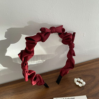 2022, la modă, cu fundă nouă, bentiță pentru femei, bentiță pentru fete, benzile de păr cu fundă vintage, bentita lată pentru accesorii de păr