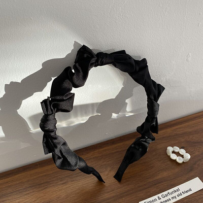 2022, la modă, cu fundă nouă, bentiță pentru femei, bentiță pentru fete, benzile de păr cu fundă vintage, bentita lată pentru accesorii de păr