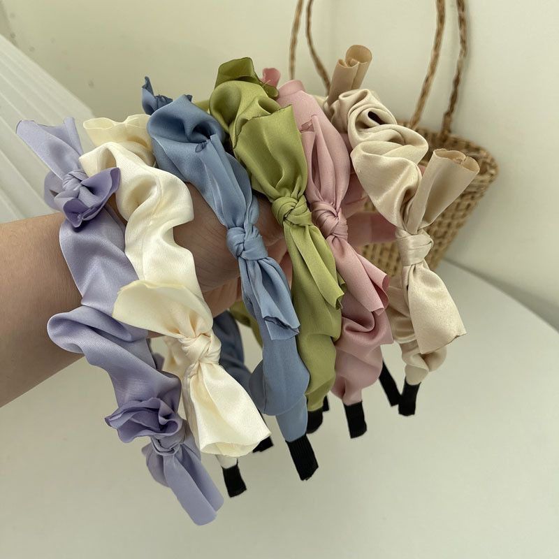 2022, la modă, cu fundă nouă, bentiță pentru femei, bentiță pentru fete, benzile de păr cu fundă vintage, bentita lată pentru accesorii de păr