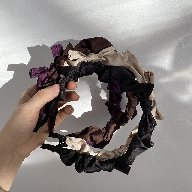 2022, la modă, cu fundă nouă, bentiță pentru femei, bentiță pentru fete, benzile de păr cu fundă vintage, bentita lată pentru accesorii de păr