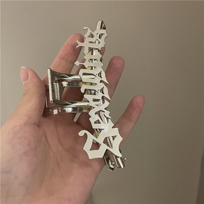 2021 Nou Punk Sanskrit Mâneră de păr din metal Accesorii pentru gheare de păr pentru femei Fete Clip de păr Cadouri de petrecere Accesorii de păr