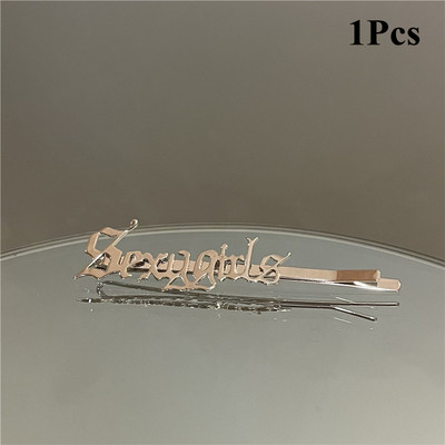 2021 Nou Punk Sanskrit Mâneră de păr din metal Accesorii pentru gheare de păr pentru femei Fete Clip de păr Cadouri de petrecere Accesorii de păr