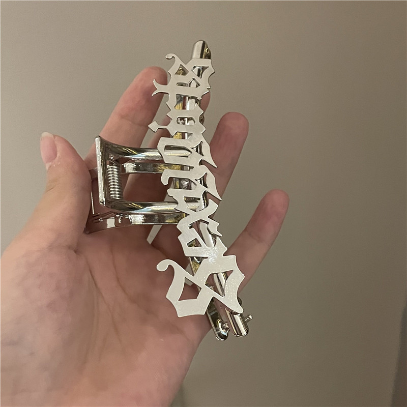 2021 Nou Punk Sanskrit Mâneră de păr din metal Accesorii pentru gheare de păr pentru femei Fete Clip de păr Cadouri de petrecere Accesorii de păr