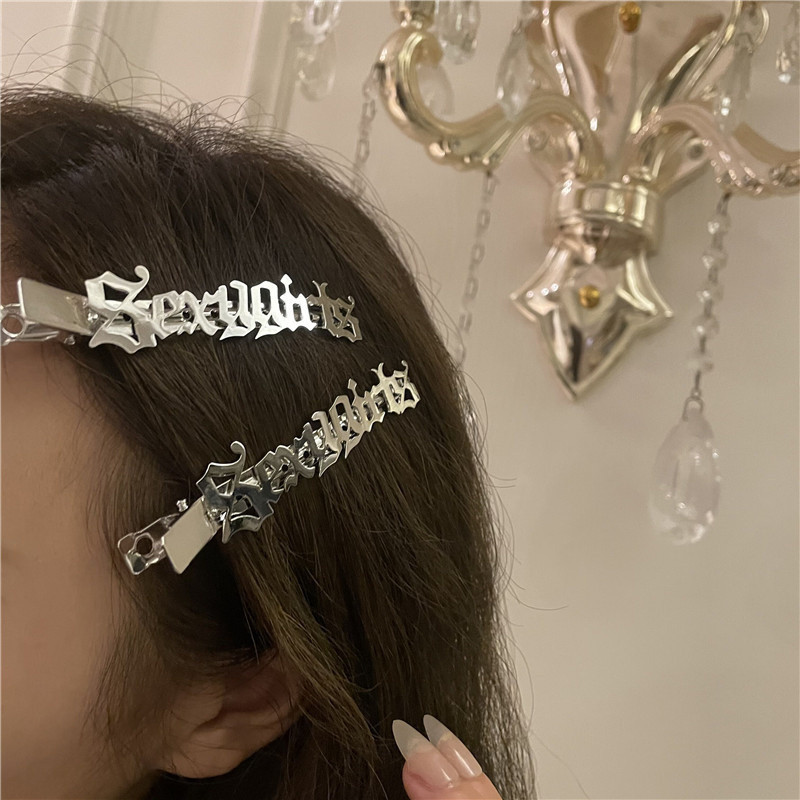 2021 Nou Punk Sanskrit Mâneră de păr din metal Accesorii pentru gheare de păr pentru femei Fete Clip de păr Cadouri de petrecere Accesorii de păr