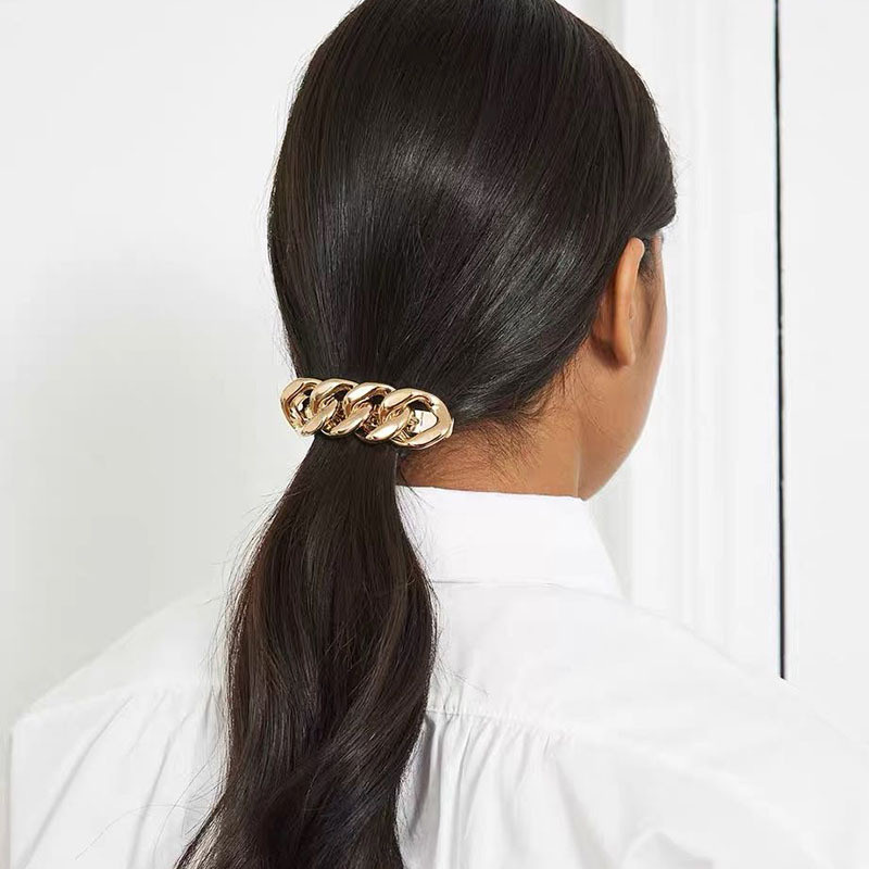 Europietiški ir amerikietiški minimalistiniai perdėtai metaliniai ryškiai stori plaukų segtukai spyruokliniai segtukai Trend šoniniai segtukai Moteriški plaukų aksesuarai