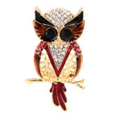 Broșă emailă cu ulei de bufniță pentru femei, modă elegantă, petrecere cu animale minunate, broșă casual, ace, cadouri