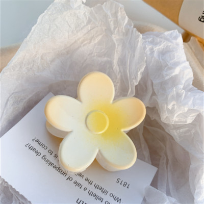 Κορεάτικη μόδα Μεγάλου μεγέθους λουλούδι καβούρι κλιπ μαλλιών ντεγκραντέ καραμέλα Γλυκό κορίτσι Νύχια μαλλιών Γυναικεία αξεσουάρ μαλλιών