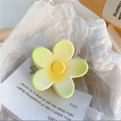 Κορεάτικη μόδα Μεγάλου μεγέθους λουλούδι καβούρι κλιπ μαλλιών ντεγκραντέ καραμέλα Γλυκό κορίτσι Νύχια μαλλιών Γυναικεία αξεσουάρ μαλλιών