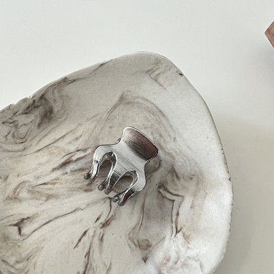 2 buc./lot Mini agrafe de păr metal cu fața zâmbitoare Noua tendință coreeană gheare de păr mici pentru fete agrafe de păr simple dragoste pentru coadă de cal