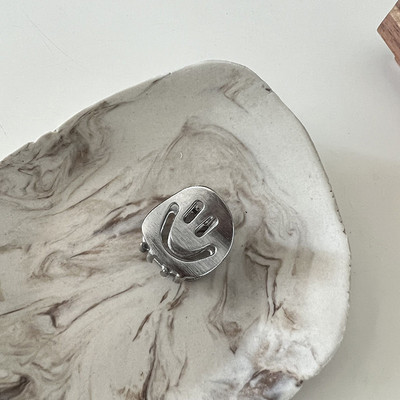 2 buc./lot Mini agrafe de păr metal cu fața zâmbitoare Noua tendință coreeană gheare de păr mici pentru fete agrafe de păr simple dragoste pentru coadă de cal