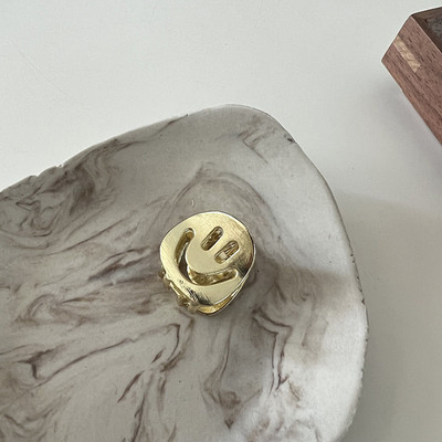 2 buc./lot Mini agrafe de păr metal cu fața zâmbitoare Noua tendință coreeană gheare de păr mici pentru fete agrafe de păr simple dragoste pentru coadă de cal