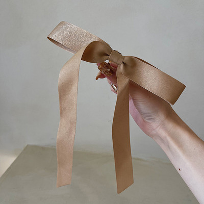 Elegantiškas dvisluoksnis lankelis spyruoklinis segtukas Velvetas rudens žiemos perlas juodas didelis lankas galvos apdangalas Plaukų nagai Plaukų segtukai Plaukų aksesuarai