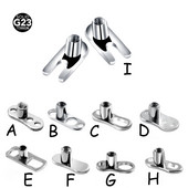 1PC G23 Solid Titan Titan Dermal Anchor Base Micro Dermal Anchor Tops Suprafață Piercing Barbell Bijuterii pentru corp
