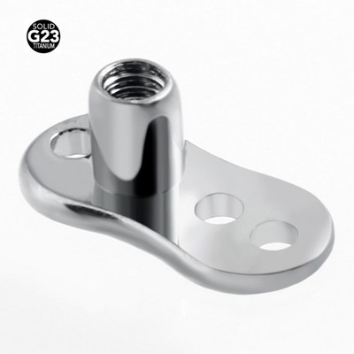 1PC G23 Solid Titan Titan Dermal Anchor Base Micro Dermal Anchor Tops Suprafață Piercing Barbell Bijuterii pentru corp
