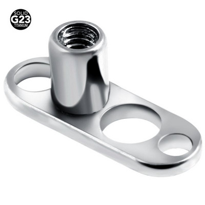 1PC G23 Solid Titan Titan Dermal Anchor Base Micro Dermal Anchor Tops Suprafață Piercing Barbell Bijuterii pentru corp