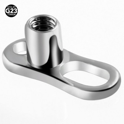 1PC G23 Solid Titan Titan Dermal Anchor Base Micro Dermal Anchor Tops Suprafață Piercing Barbell Bijuterii pentru corp