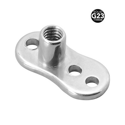1PC G23 Solid Titan Titan Dermal Anchor Base Micro Dermal Anchor Tops Suprafață Piercing Barbell Bijuterii pentru corp