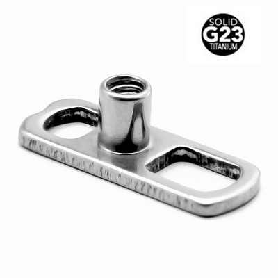 1PC G23 Solid Titan Titan Dermal Anchor Base Micro Dermal Anchor Tops Suprafață Piercing Barbell Bijuterii pentru corp