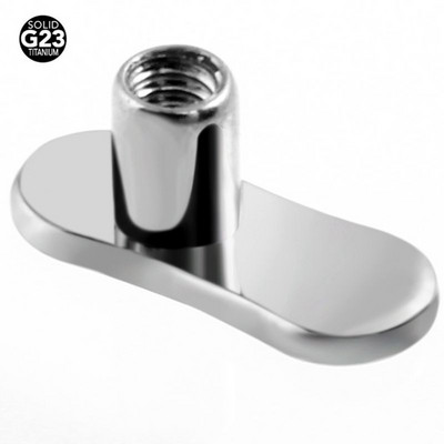 1PC G23 Solid Titan Titan Dermal Anchor Base Micro Dermal Anchor Tops Suprafață Piercing Barbell Bijuterii pentru corp