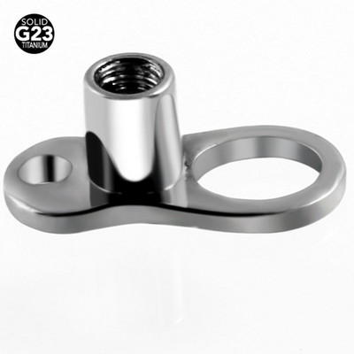 1PC G23 Solid Titan Titan Dermal Anchor Base Micro Dermal Anchor Tops Suprafață Piercing Barbell Bijuterii pentru corp