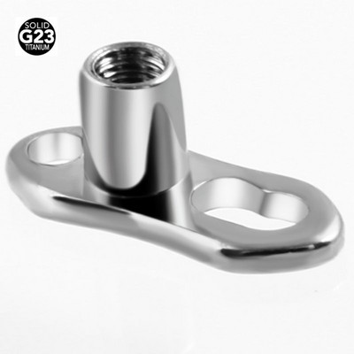 1PC G23 Solid Titan Titan Dermal Anchor Base Micro Dermal Anchor Tops Suprafață Piercing Barbell Bijuterii pentru corp