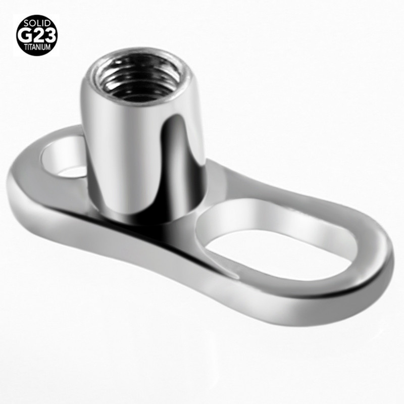 1PC G23 Solid Titan Titan Dermal Anchor Base Micro Dermal Anchor Tops Suprafață Piercing Barbell Bijuterii pentru corp