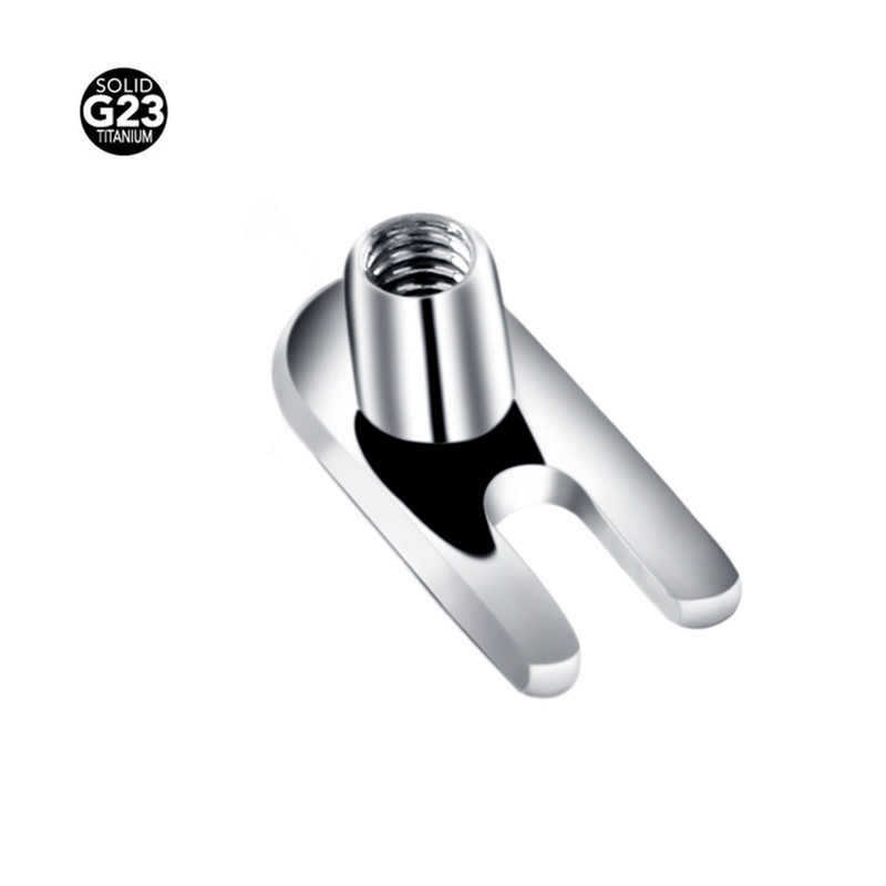 1PC G23 Solid Titan Titan Dermal Anchor Base Micro Dermal Anchor Tops Suprafață Piercing Barbell Bijuterii pentru corp