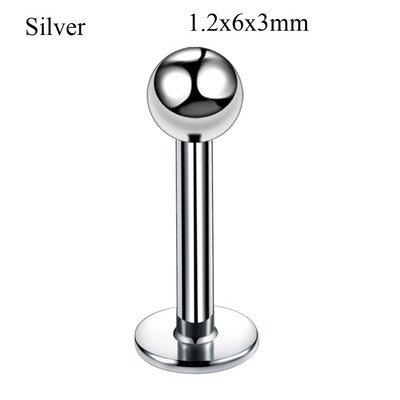 10 τμχ/παρτίδα Κρύσταλλο Τιτανίου Gem Labret Stud Lip Monore Δαχτυλίδια τρυπήματα Χόνδρος αυτιού Tragus Helix Σκουλαρίκια Barbell Κοσμήματα