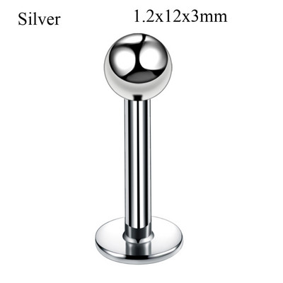 10 τμχ/παρτίδα Κρύσταλλο Τιτανίου Gem Labret Stud Lip Monore Δαχτυλίδια τρυπήματα Χόνδρος αυτιού Tragus Helix Σκουλαρίκια Barbell Κοσμήματα