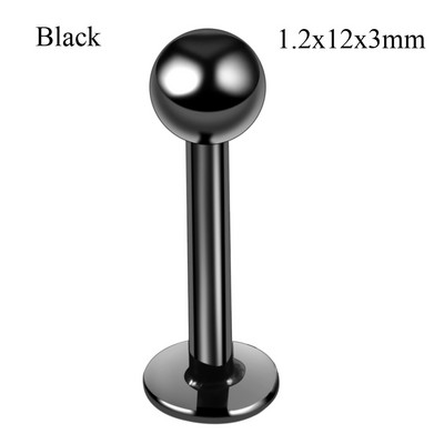10 τμχ/παρτίδα Κρύσταλλο Τιτανίου Gem Labret Stud Lip Monore Δαχτυλίδια τρυπήματα Χόνδρος αυτιού Tragus Helix Σκουλαρίκια Barbell Κοσμήματα