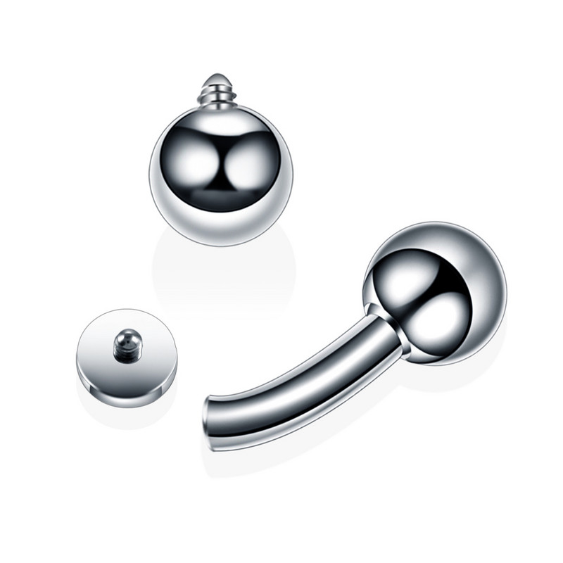 10db/tétel Titán szemöldök ívelt piercing kristály drágakő Daith fülbevaló piercing szexi vagina genitális piercing testékszer tétel 14G