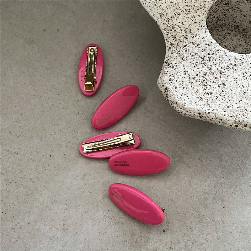 Agrafe acrilice de primăvară 2023, drăguț pentru breton, oval, agrafă pentru ciocul de rață, cadou de petrecere de aniversare pentru fete