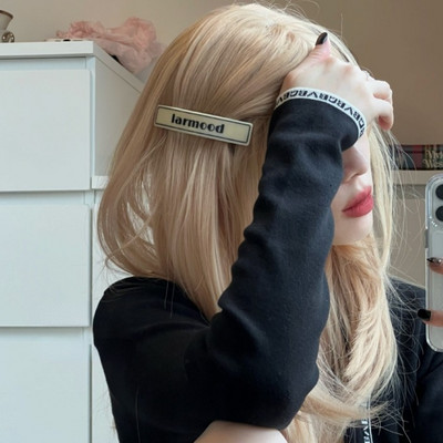 Agrafă de păr cu litere de epocă Pentru fată Agrafe de primăvară din acetat 2022 Coreeană Nouă Accesorii de păr simple pentru femei Barrette