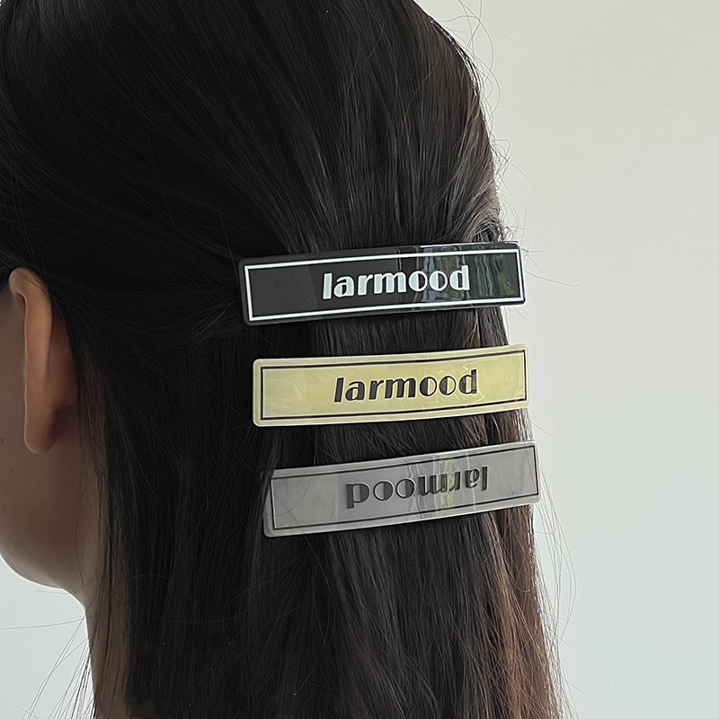 Agrafă de păr cu litere de epocă Pentru fată Agrafe de primăvară din acetat 2022 Coreeană Nouă Accesorii de păr simple pentru femei Barrette