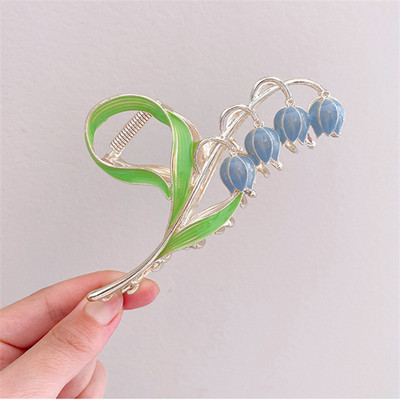 Agrafă de păr elegantă, roz, lalele, femei, agrafă de păr dulce, agrafă, ac de păr, gheare de păr de vară 2022.