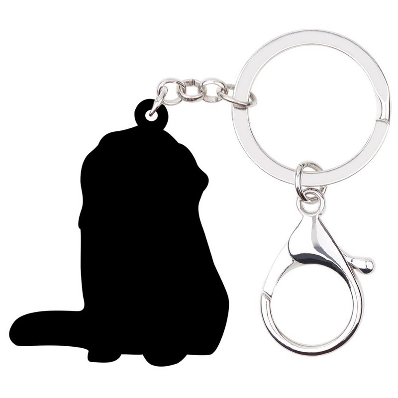 Bonsny acrilic japonez barbie câine breloc breloc modă animale de companie design bijuterii pentru femei fete adolescenți farmece o mulțime de decorare cadou