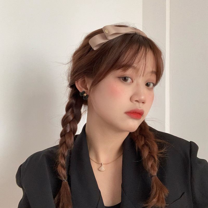 Moda 2021, negru, cu fundă nouă, accesorii pentru cap pentru femei, bentiță pentru fete, benzi de păr cu fundă vintage, bentita lată pentru accesorii de păr