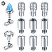 1PC Titan Extensie Gauge Post pentru Labret Cercei Limba Barbell Sprancene Dermal Anchor Piercing 14G 16G Tije de extensie Pin