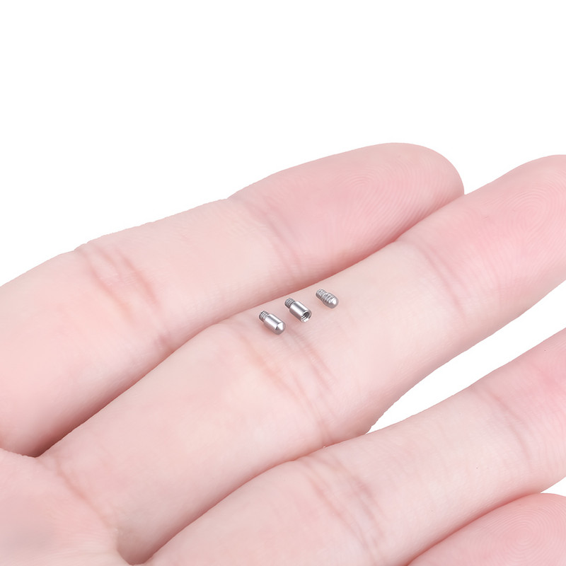 1PC Titan Extensie Gauge Post pentru Labret Cercei Limba Barbell Sprancene Dermal Anchor Piercing 14G 16G Tije de extensie Pin