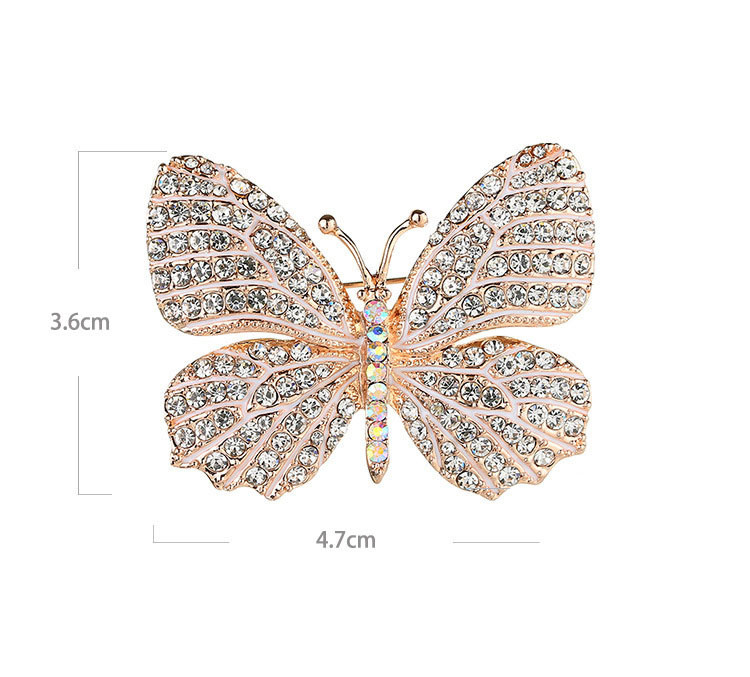 Xingyunday Nouă broșă de lux pentru nuntă cu strasuri de animale, picătură de ulei, fluture, insecte, accesorii pentru îmbrăcăminte, broșe femei